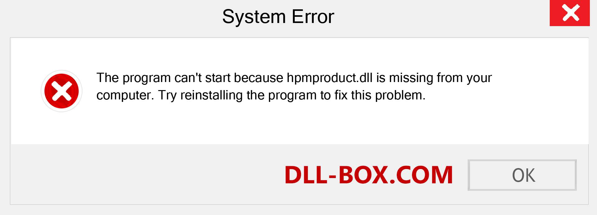  hpmproduct.dll file is missing?. Download for Windows 7, 8, 10 - Fix  hpmproduct dll Missing Error on Windows, photos, images
